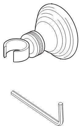Brizo Baliza RP53313PN Wall-Mount Bracket and Mounting Hardware - Hand Shower