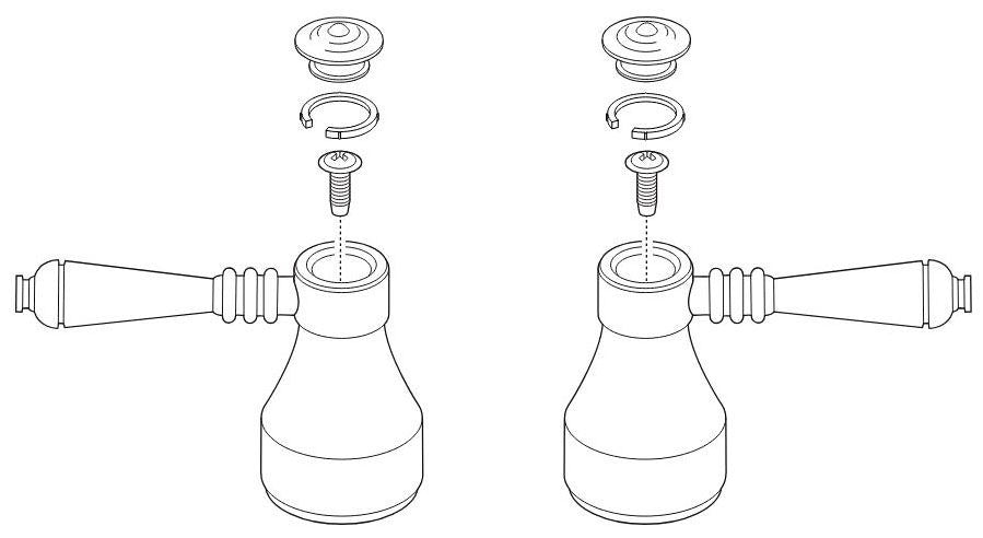 Brizo Tresa: Two Metal Lever Handle Kit