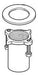 Brizo Virage RP62376 Mounting Nut and Washer for End Valves