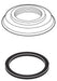 Brizo Baliza RP62771PC Handle Base, Gasket, and Mounting Nut
