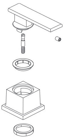 Delta Vero RP63350RB Metal Lever Handle Kit - Cold - Bathroom