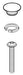 Brizo Baliza: Set Screw, Cup, and Retainer Ring