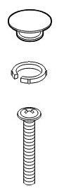 Brizo Baliza: Set Screw, Cup, and Retainer Ring