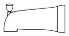 Peerless RP71609OB Tub Spout and Adapter - Slip-On