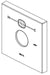 Delta RP78577RB Escutcheon - Angular Modern Temp2O