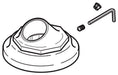 Brizo Rook RP81081GL RP Handshower Base, Button, Set Screw, Wrench - 4H Roman Tub