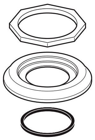 Brizo Rook RP81082GL Base, Accent Ring & Gasket Base