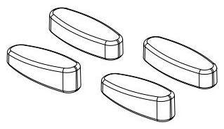 Delta Sanborne RP81227 Seat Bumpers (two front and two rear)