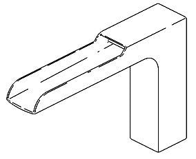 Delta Ara RP84078 Spout Assembly - Channel - Tub Filler