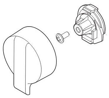 Delta RP84980PN Temperature Knob & Cover - T17T Integrated Diverter