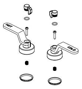 Brizo Litze RP91776PC Industrial Handle Kit