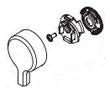Delta Pivotal RP91920 Temperature Knob & Cover - 17 Series