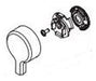 Delta Pivotal RP91920 Temperature Knob & Cover - 17 Series