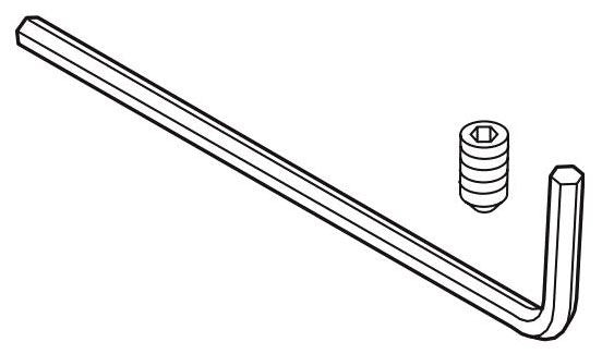 Brizo RP92012 Wall Retention Set Screw & Hex Key