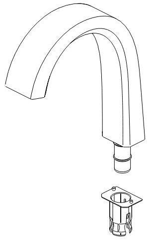 Delta Pivotal RP92601 Spout Assembly - Bar/Prep