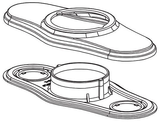 Delta Retail Channel Product RP93657RB Escutcheon and Gasket