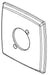Delta Kahlo RP94222BL Tub/Shower Escutcheon
