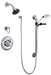 Commercial T13H T13H333 Universal Dual Shower Trim Diverter Hand Shower and Grab Bar