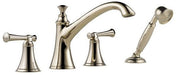 Brizo Baliza: Roman Tub Trim with Hand Shower - Less Handles