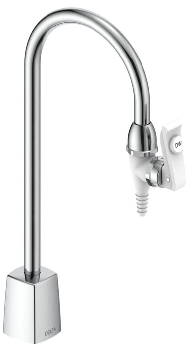 Delta Commercial W66 Series Single Handle Water:W6635DW Deck Mount Pure Water Faucet with Gooseneck Spout