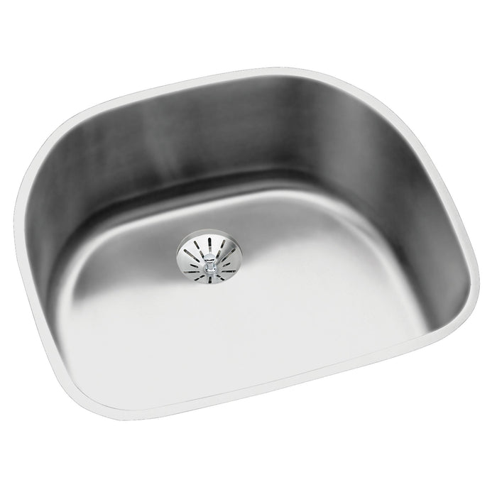 Elkay Lustertone Classic Stainless Steel 23-5/8" x 21-1/4" x 10" Single Bowl Undermount Sink with Perfect Drain®