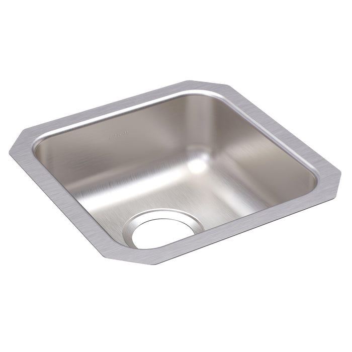 Elkay Lustertone Classic Stainless Steel 14-1/2" x 14-1/2" x 5-3/8" Single Bowl Undermount ADA Sink