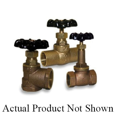 Everflow P-81212PR-NL Quarter-Turn Angle Stop Valve, 1/2 x 3/8 in, Press x Compression, Brass, Lead-Free