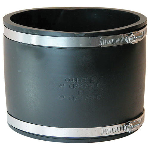 Fernco 1056-66 6" (Cast Iron / PVC) x 6" (Cast Iron / PVC) Flexible Coupling