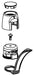 Moen 100226 Handle cap & screw