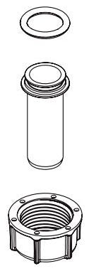 Moen 183961 3/4" Inlet Nipple, Nut and O-Ring