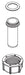 Moen 183961 3/4" Inlet Nipple, Nut and O-Ring