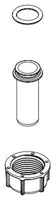 Moen 183964 1/2" Inlet Nipple, Nut and O-Ring