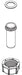 Moen 183964 1/2" Inlet Nipple, Nut and O-Ring