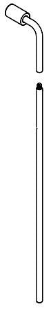 Moen 198107 Two Piece Lift Rod Kit, Bl