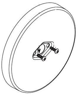 Moen 200731 M-Core Diverter Escutcheon Kit Kit, Bl
