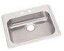 Dayton Dayton Stainless Steel 25" x 21-1/4" x 5-3/8" 2-Hole Single Bowl Drop-in Sink