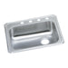 Elkay Celebrity Stainless Steel 25" x 21-1/4" x 5-3/8" 4-Hole Single Bowl Drop-in Sink with Right Drain