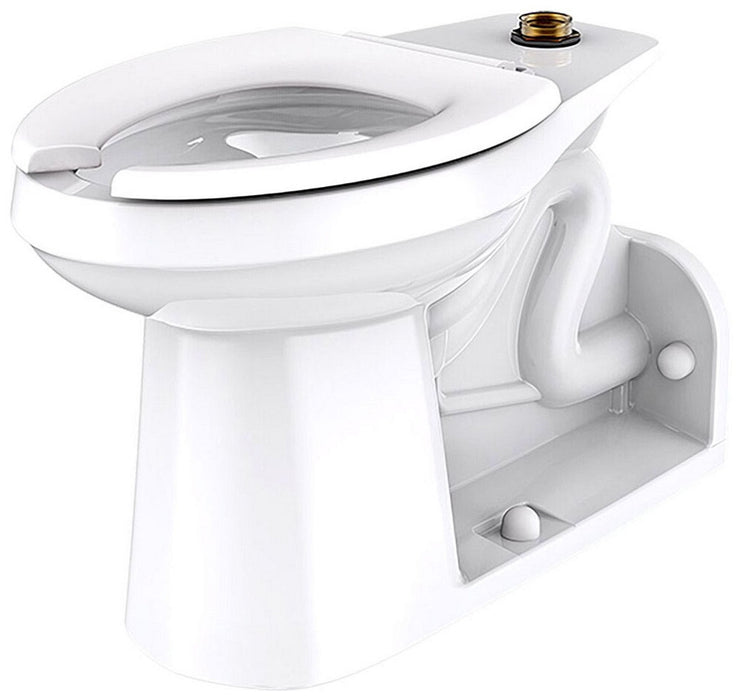 Gerber G0025878 North Point 1.1/1.28/1.6gpf ADA Elongated Floor Mount Back Outlet Top Spud Bowl 4 -1/4" Vertical Rough-In...
