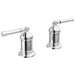Delta Broderick H596 2 Handle Roman Tub handle Kit-Lever