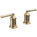 Delta Broderick H596 2 Handle Roman Tub handle Kit-Lever