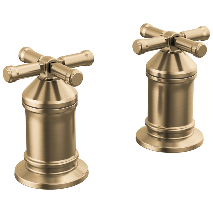Delta Broderick H599 2 Handle Roman Tub handle Kit-Cross