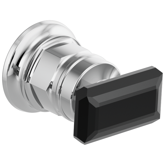 Brizo Invari HK5876 Wall Mount Lavatory Black Crystal Knob Handle Kit