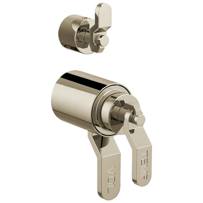 Brizo Litze HL7534 TempAssure Thermostatic Valve With Integrated Diverter Industrial Lever Handle Kit