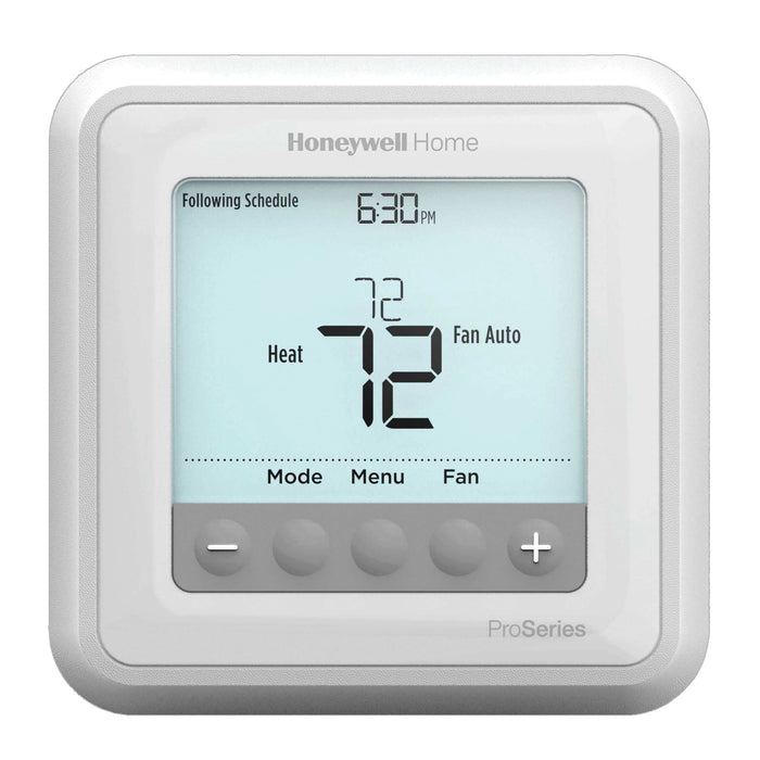 Honeywell TH6220U2000/U T6 Pro | Programmable Thermostat - Up to 2 Heat/1 Cool Heat Pump Systems &bull; Up to 2 Heat/2 Cool Conventional Systems