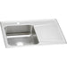 Elkay Lustertone Classic Stainless Steel 33" x 22" x 7-5/8" 1-Hole Single Bowl Drop-in Sink w/Left Drainboard
