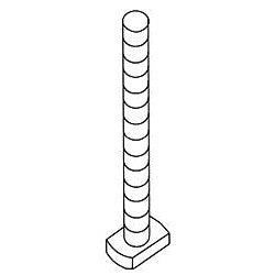 KOHLER K-51529 Bolt, Tee