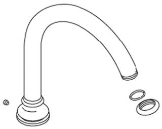 KOHLER K-1001976-BN Deck Spout Assy