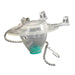 Kissler KGR99-647 Toilet Flapper With Metal Bead Chain and Timmed Water Saving Tip, Vinyl, Clear