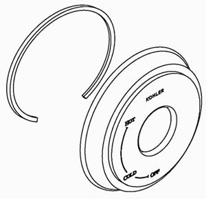 KOHLER K-1073143-CP Assembly, Escutcheon