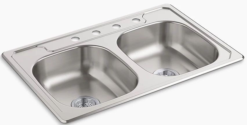 Sterling 14633-4F-NA MIDDLETON® 33x22x6 Double Basin Sink